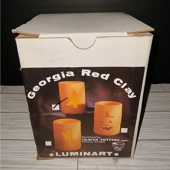 Vintage Craven Pottery Georgia Red Clay Luminary Christmas Tree Holiday Decor - Picture 12 of 12